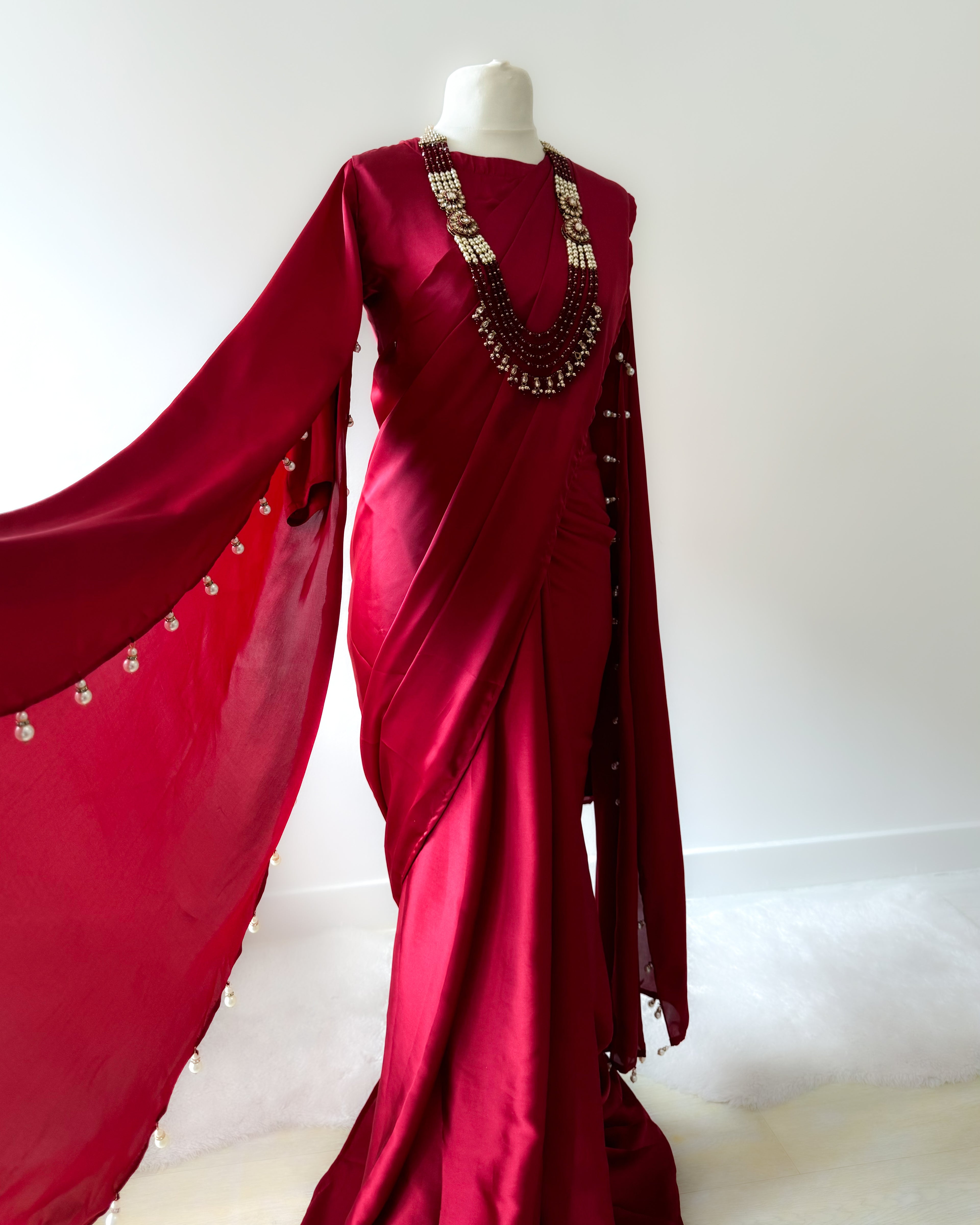 Cape Sleeve Saree