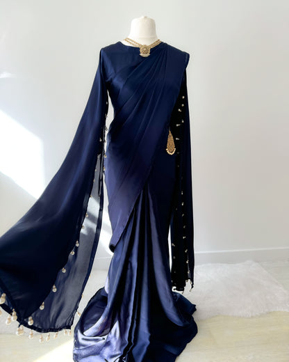 Cape Sleeve Saree