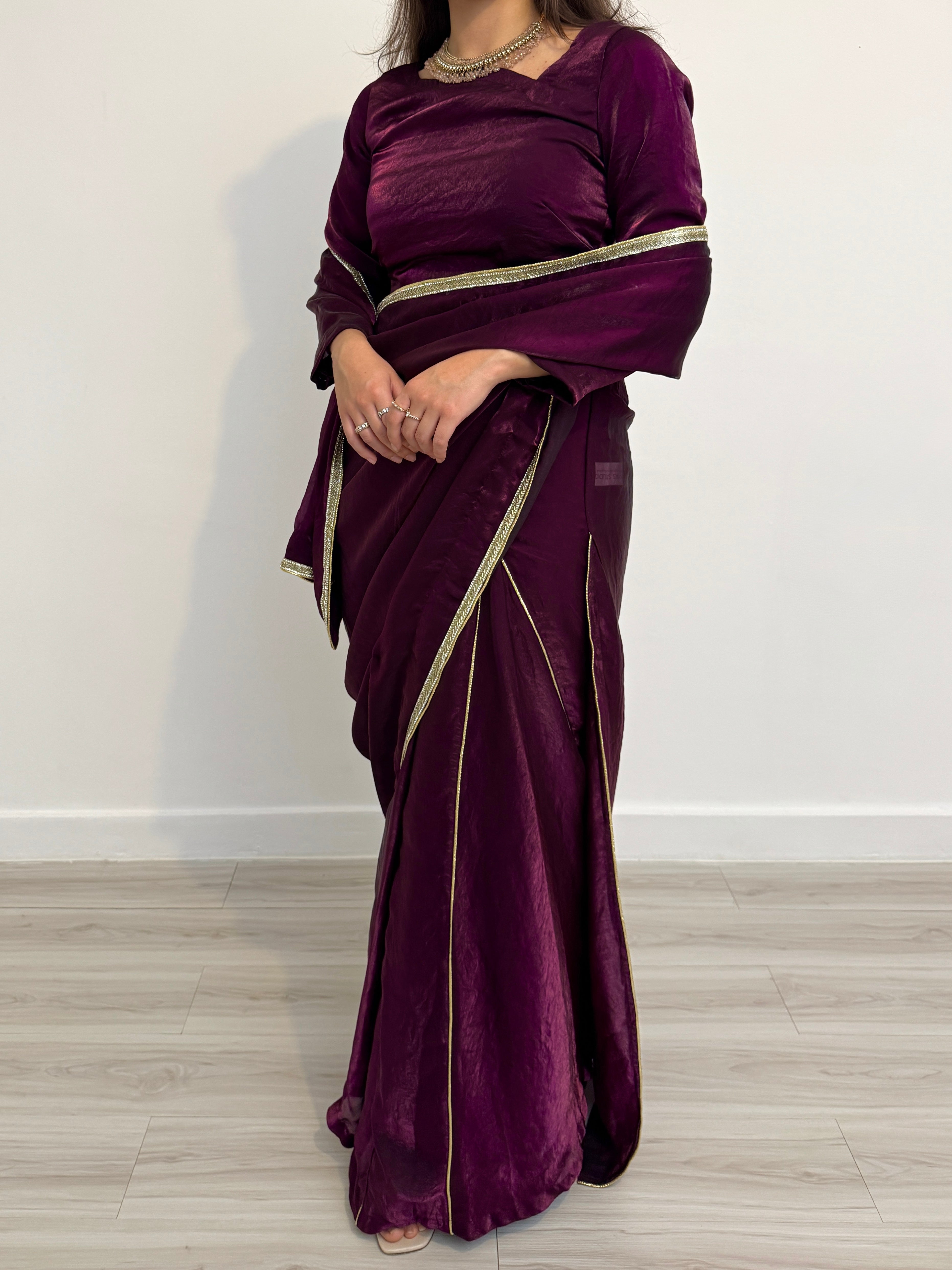 A-line Lengha Saree [PRE-ORDER]